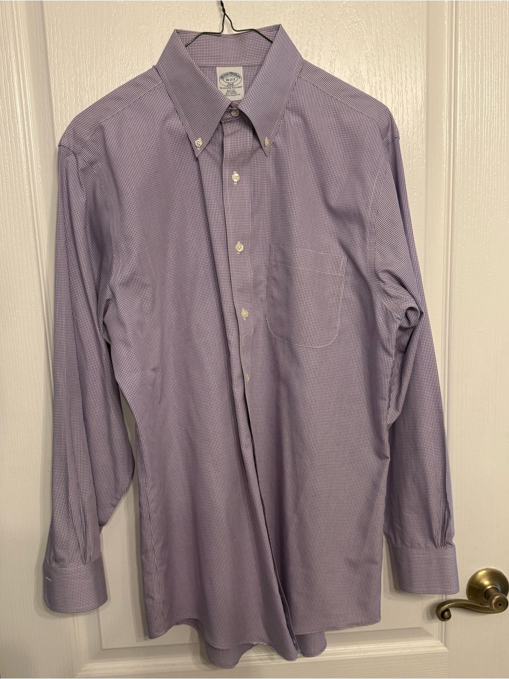 Brooks Brothers Men's Lavender Button-Down Dress Shirt